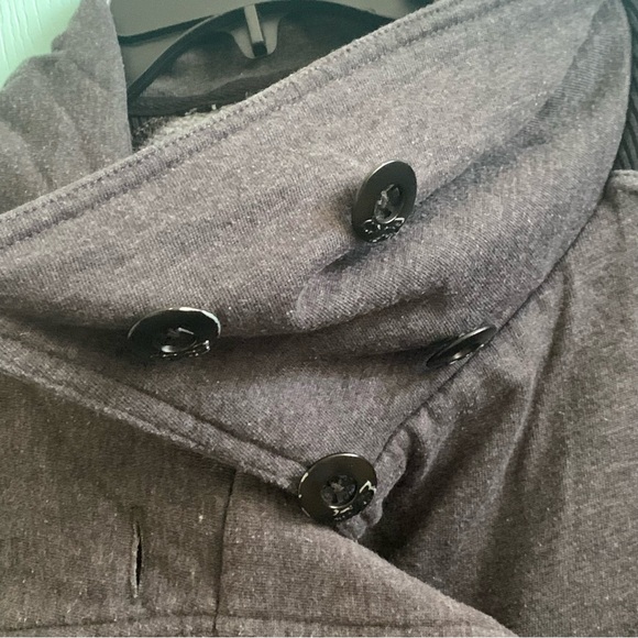5for20 FOX gray button down coat - Picture 10 of 14